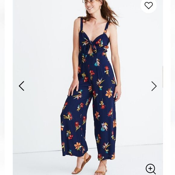MADEWELL floral jumpsuit - Picture 1 of 8